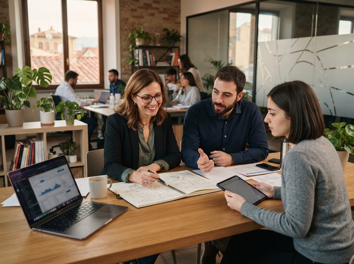 Bit 60 Lexipro, una persona over 60 consulta serenamente la piattaforma su un dispositivo in un ambiente domestico